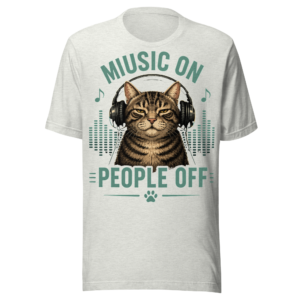 Music On Cat t-shirt