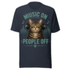 unisex-staple-t-shirt-heather-navy-front-6a08e2ad794c8.png Music On Cat t-shirt