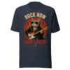 unisex-staple-t-shirt-heather-navy-front-6a098f9db9580.png Rock Now Cat t-shirt