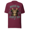 unisex-staple-t-shirt-maroon-front-6a08e2ad79599.png Music On Cat t-shirt